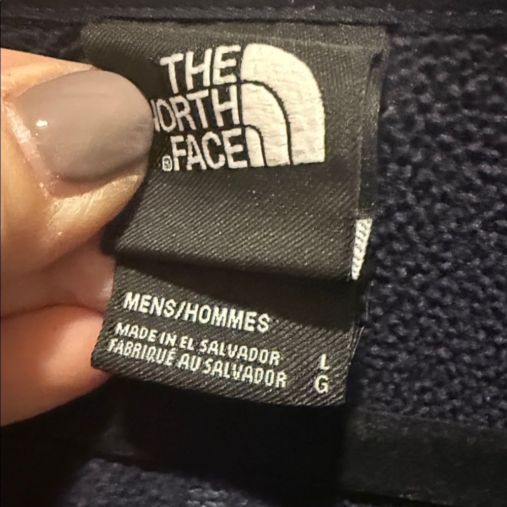 The North Face Fleece 1/4 Zip Pullover - Navy Blue - Size Large‎ - Picture 4 of 7